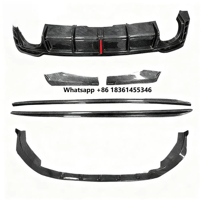 

For A5 S5 RS5 B9.5 Co Durable Premium Car Accessories RS5 Carbon Fiber Rear Bumper Diffuser Front Lip Sps Side Skirts Body Kits