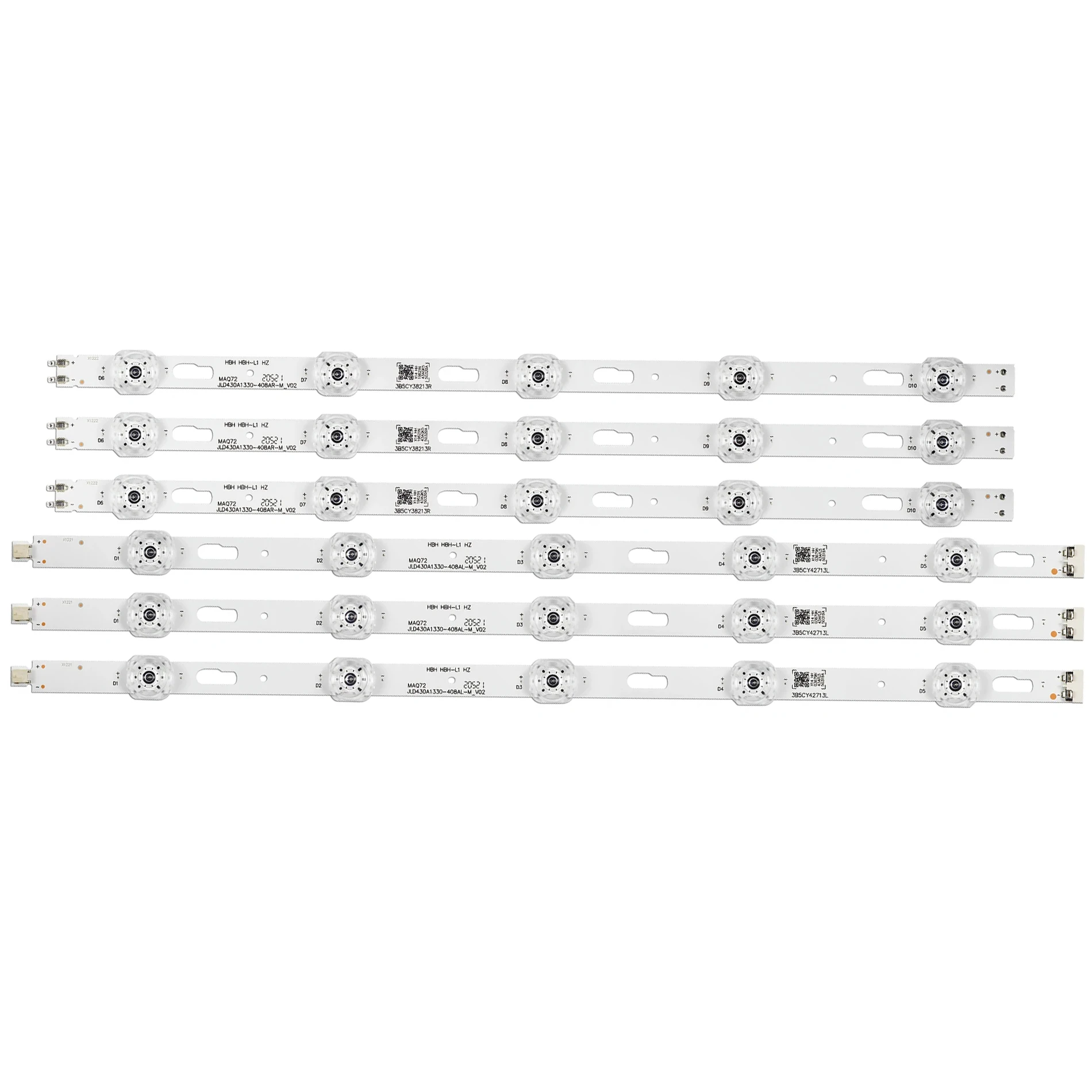 5/10kits LED Backlight Strip For UE43TU8000K UN43TU6900 UE43TU8002 UE43TU8005K UE43TU8072 UE43TU8072U CY-BT043HGER1V UE43TU8002K