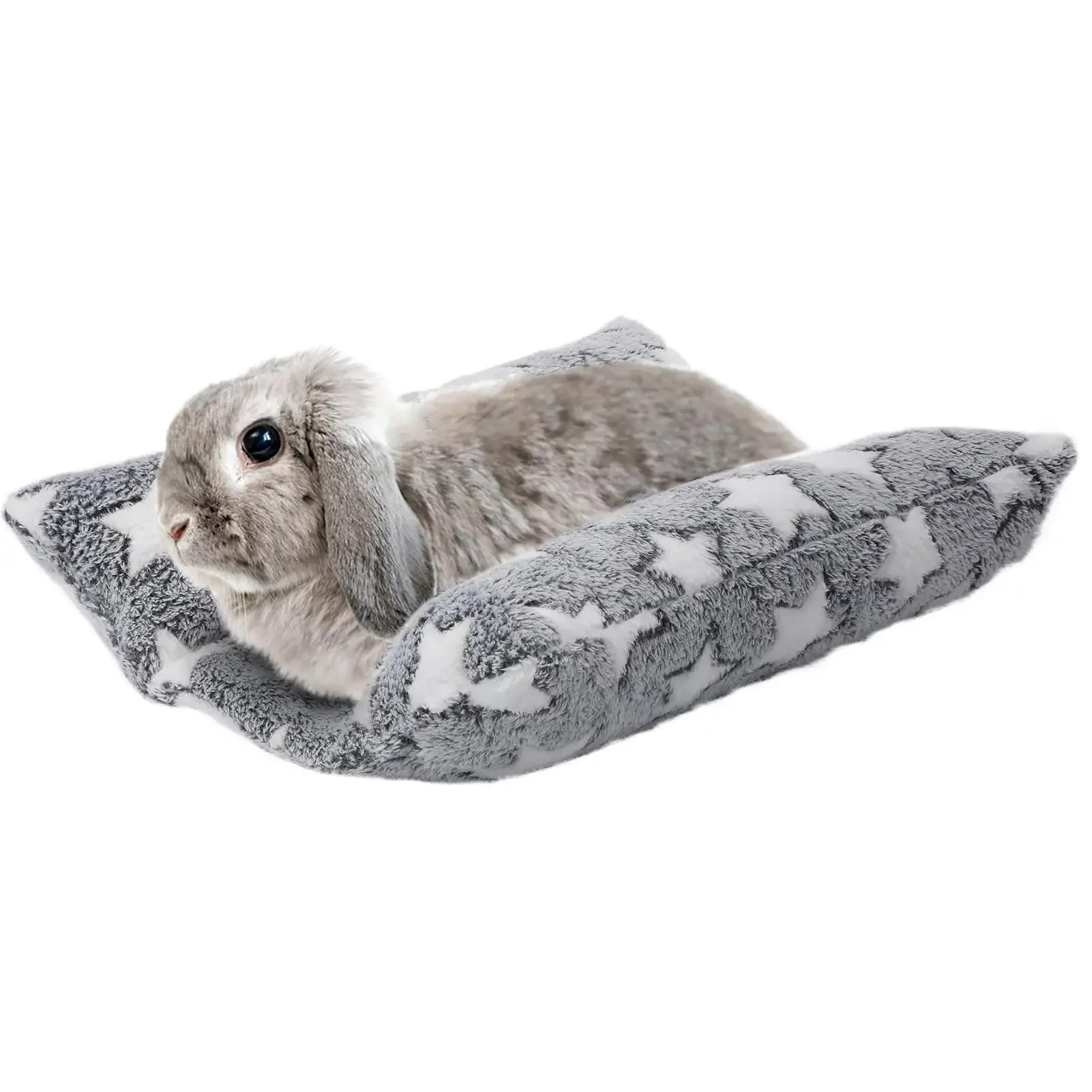 

Rabbit Bed - Thick and Soft Concave-Shaped Rabbit Bed, Pillow-Style Soft Cushion, with Recliner-Style Pillow,