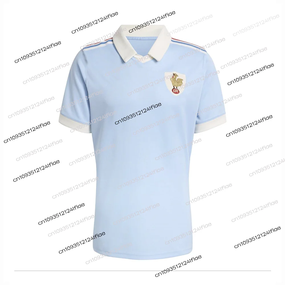 Nouvelle Arrivée 2026 – Maillot de Rugby Français à Manches Courtes – Édition Spéciale 120ème Anniversaire – T-shirt de Sport à Séchage Rapide pour Hommes/Enfants