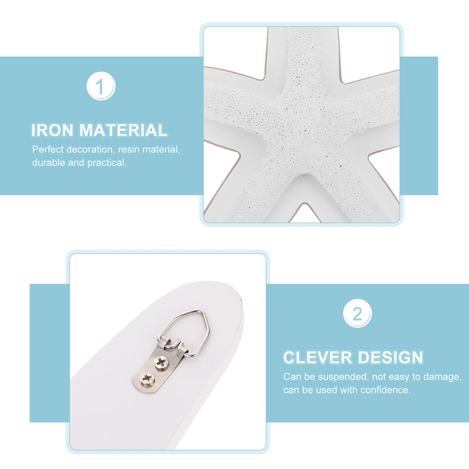 

Mediterranean Style Resin Shaped Decoration Indoor Home Decor Hanging Star Ornament Sea Art Bedroom Bar Restaurant