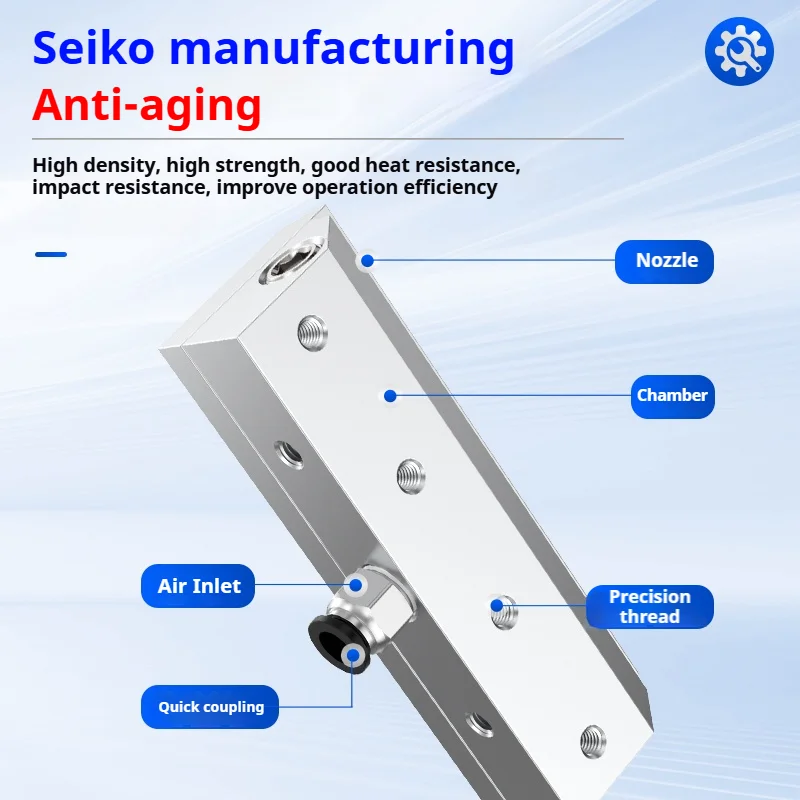 air knife 500-1500mm Industrial blower-powered air knife nozzle,super air knife, compressed air knife Aluminium alloy air knife