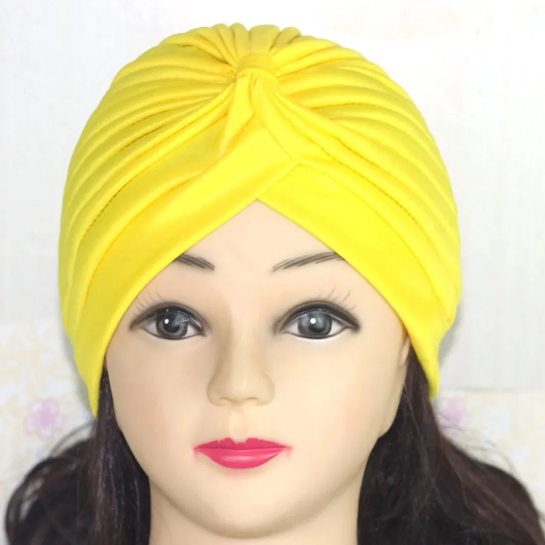Full Head Hat Bling Gold Silk Headband Knot Twist Turban Cap Warm Headwear Casual Indian Hats for Women Caps Gorras Para Mujer