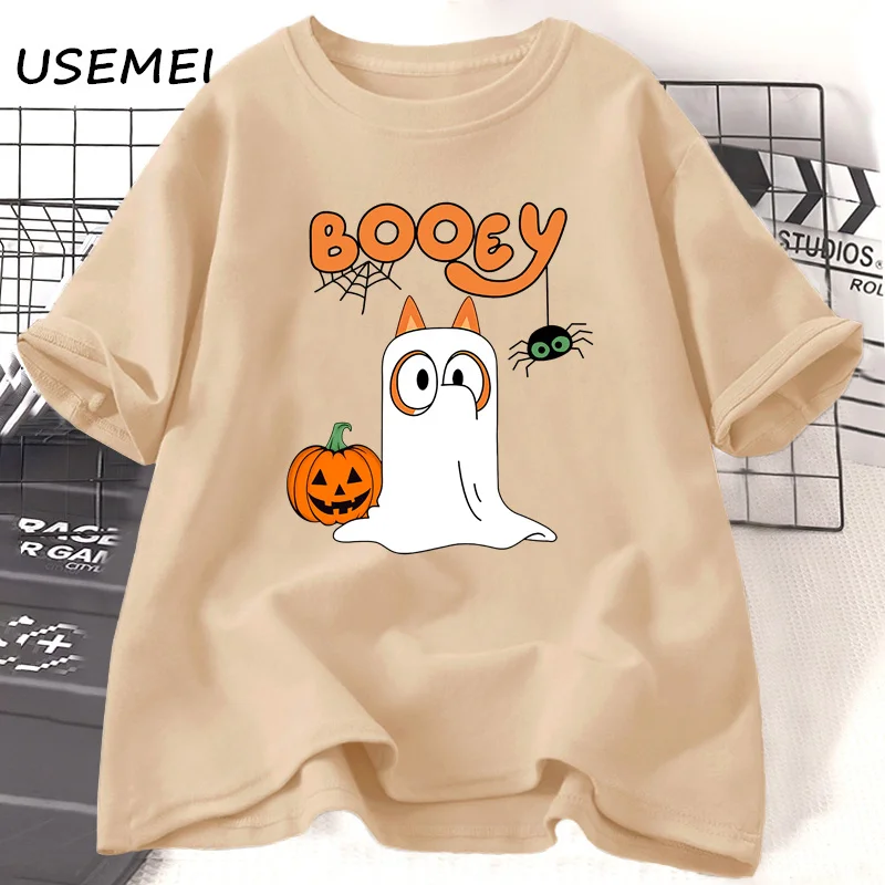 

Booey Ghost Graphic T Shirts Funny Cute Pumkin T-shirt Casual Cotton Short Sleeve Tshirt Womans Clothing Harajuku Clothes Tees