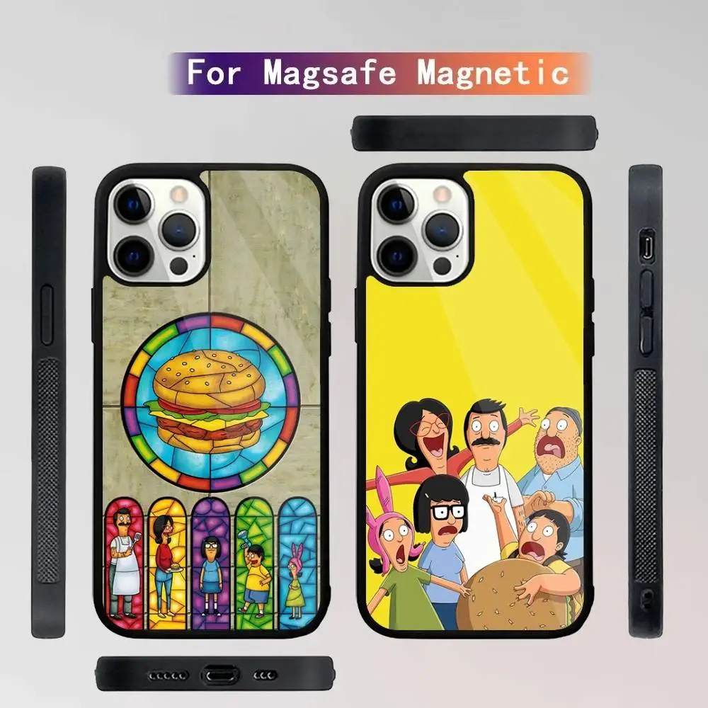 

Cartoon B-Bobs Burgers Phone Case For iPhone 16,15,14,13,12,11,Plus,Pro,Max Mini Magsafe Magnetic Wireless Charging