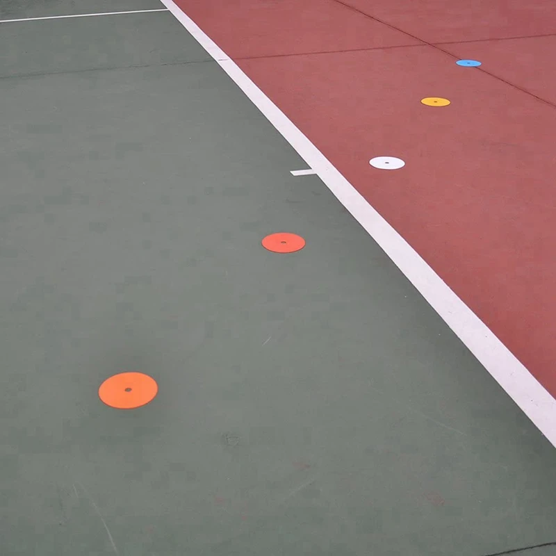ABHS 50 Pack Flat Disc Markers Non-Slip Spots Markers for Football Basketbfor all Sports Speed Agility Training, 6.1 Inch,