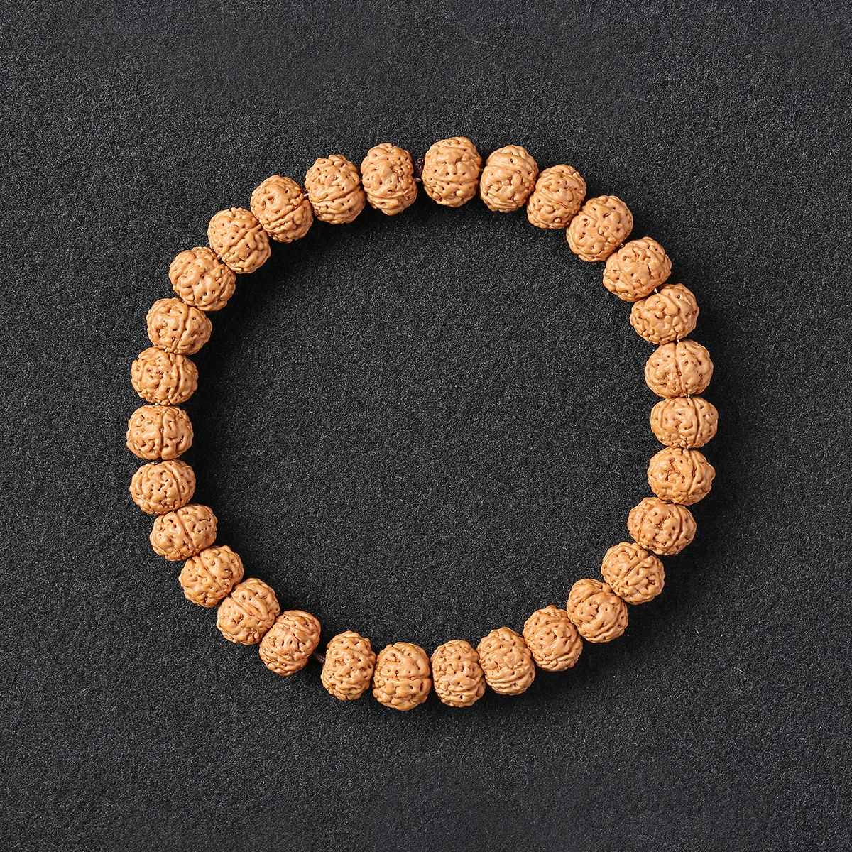 JD Natural Rudraksha Seed Protection Bracelet Adjustable Prayer Beads for Positive Energy & Good Luck Spiritual Meditation Gift view 3