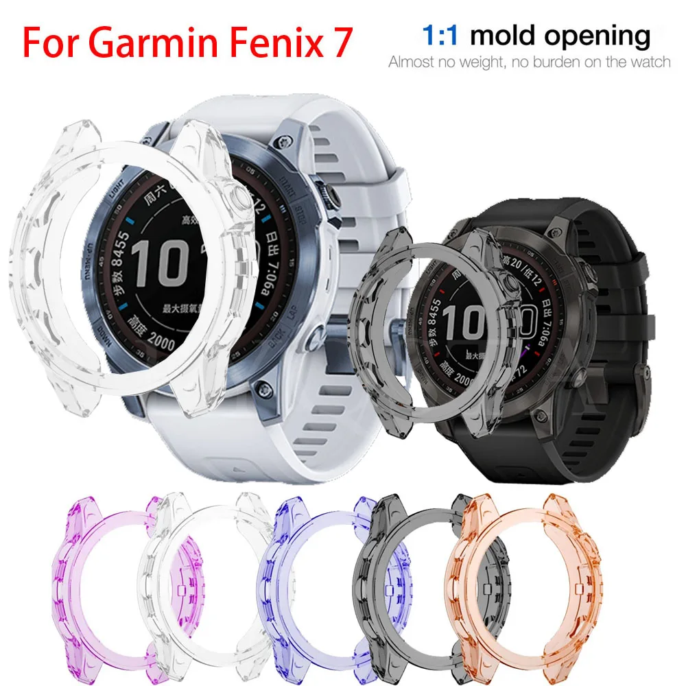 Garmin Fenix 6 6S 6X Pro 5 5S 고품질 TPU 커버 용 보호 케이스 Garmin Fenix7 커버 용 슬림 스마트 워치 범퍼 쉘