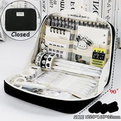 Kawaii Pencil Case Large Capacity Cosmetic Bag For Girls Japanese & Korean Classified Storage Schools & Offices Supplies