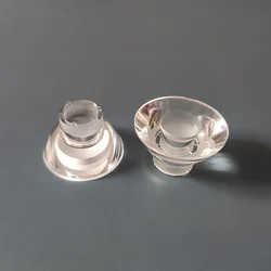 #CMS-3505 High quality Led Optical Lens, Flashlight lens, Size 35X20.65mm, 5 degree With feets, Clean surface, PMMA materials