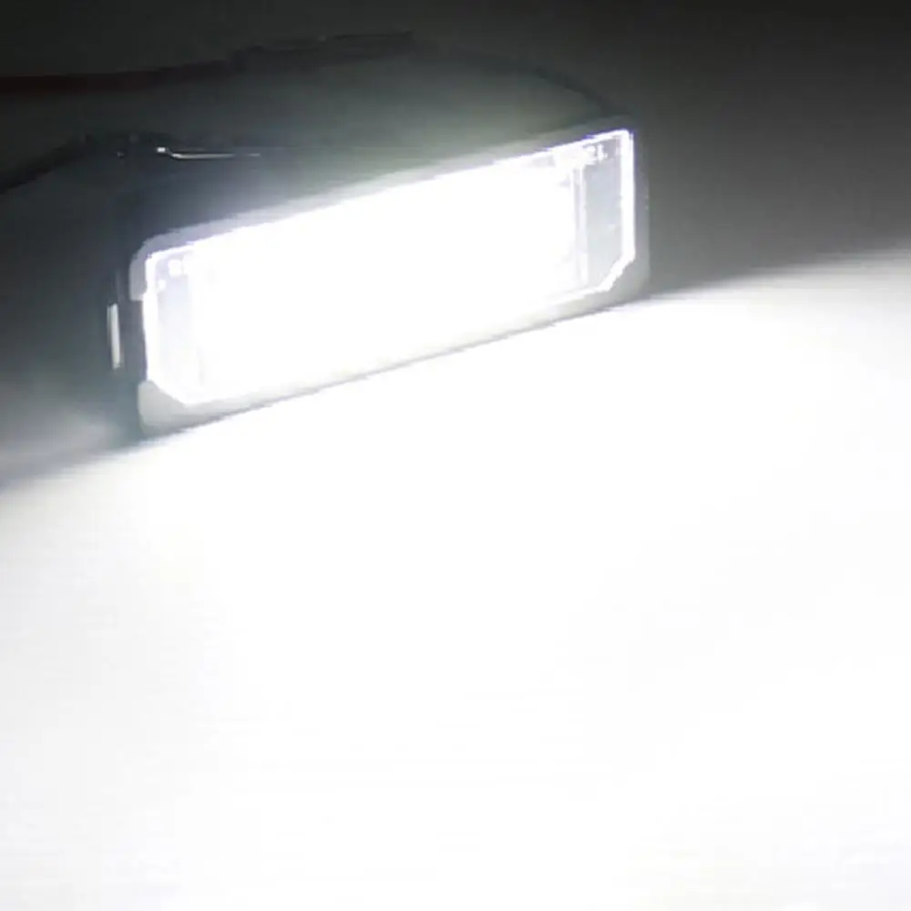 2 Pcs Car LED License Plate Lights 12V Working Lamp Replacement Car Light For VW GOLF 4 5 6 7 6R Passat B6 Lupo Scirocco Polo