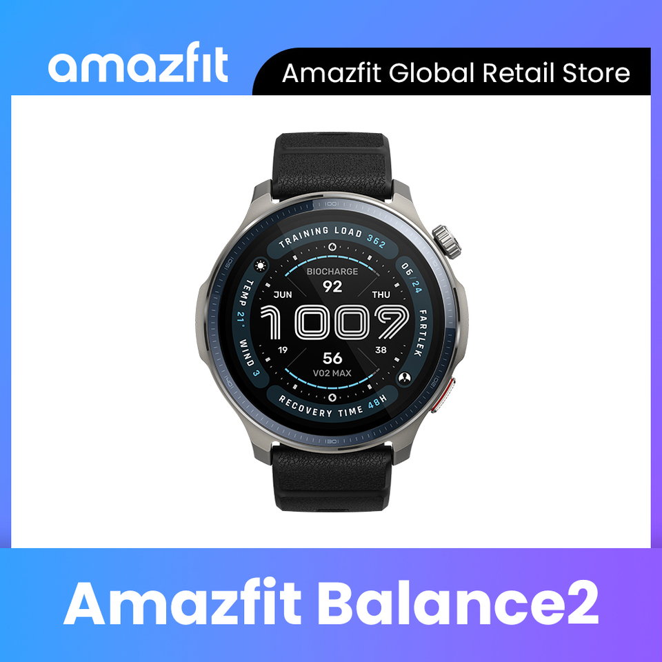  Amazfit Balance 2 Smartwatch Up To 21 Days of Battery Life 170+Multi-Sports Workouts Smart Watch