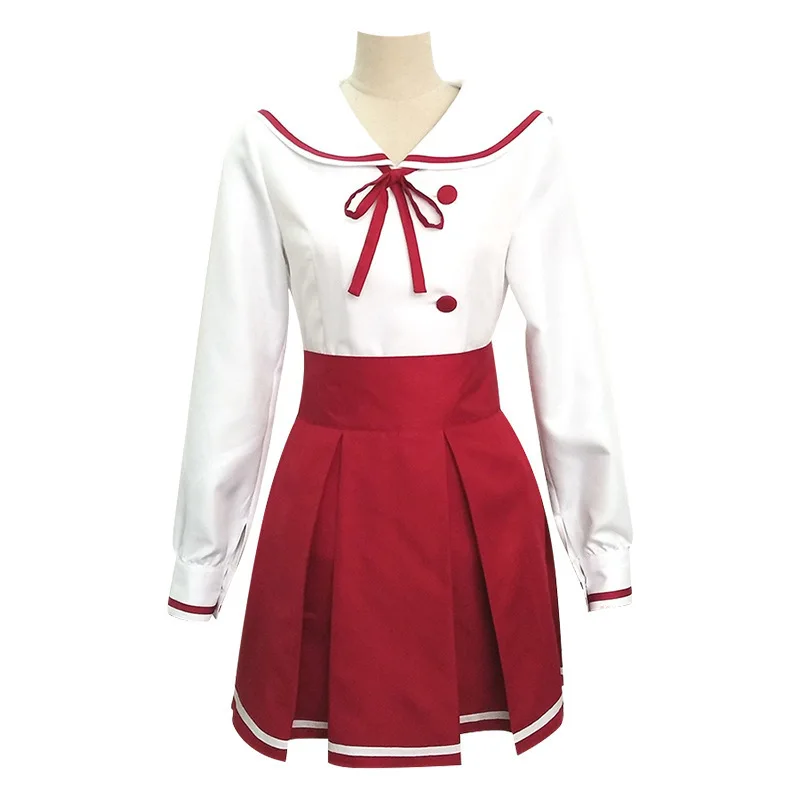 Sakurasawa Sumi Cosplay Costume Red JK Skirt Long Sleeve White Shirt Anime Rent A Girlfriend Cosplay Costumes for Women Girls