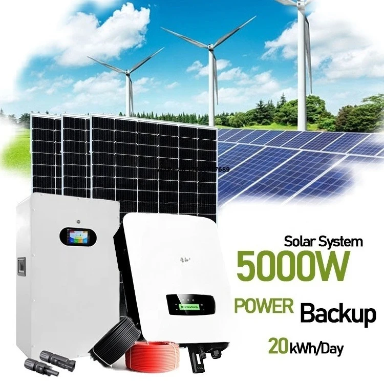 

Off Grid Solar Energy System 5KW 10KW Hybrid Solar Power System Home Solar Panel Complete Kit with Accessories