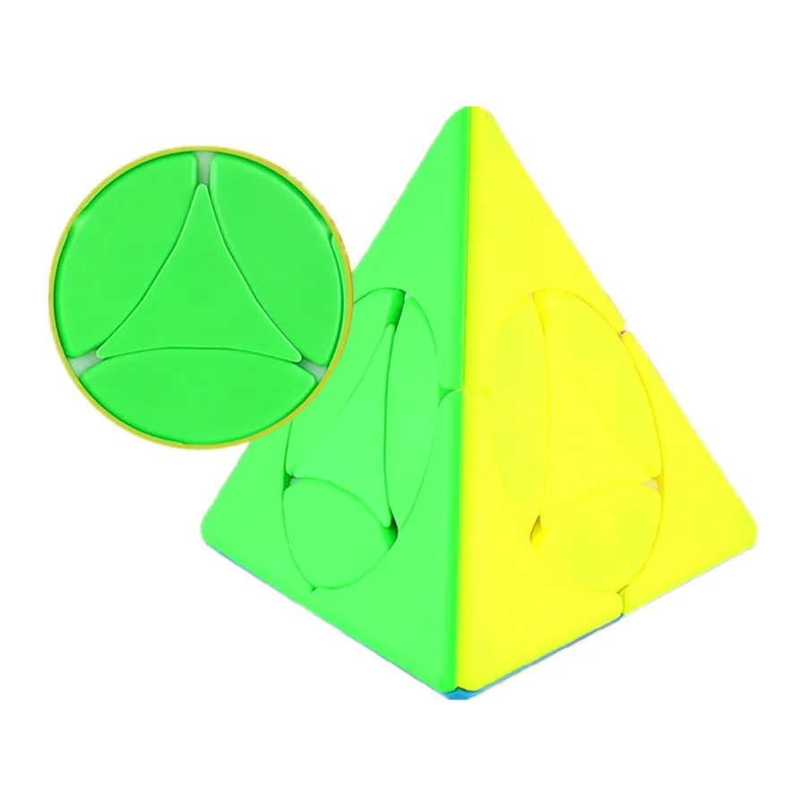 FanXin Qimeng Series Pyramind Triangle Tetrahedron Magic Cube Small Pagoda Small Windmill Small Gold Coin Puzzle Cubo Magico Toy