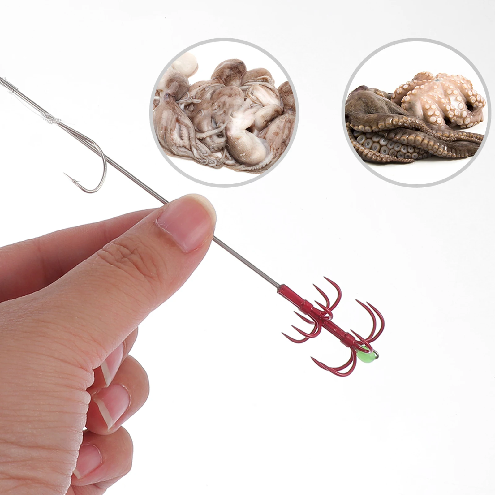 

2Pcs Reliable Double-Layer Fishing Hooks Long-Lasting Umbrella Octopus Hooks Premium Quality Stainless Steel