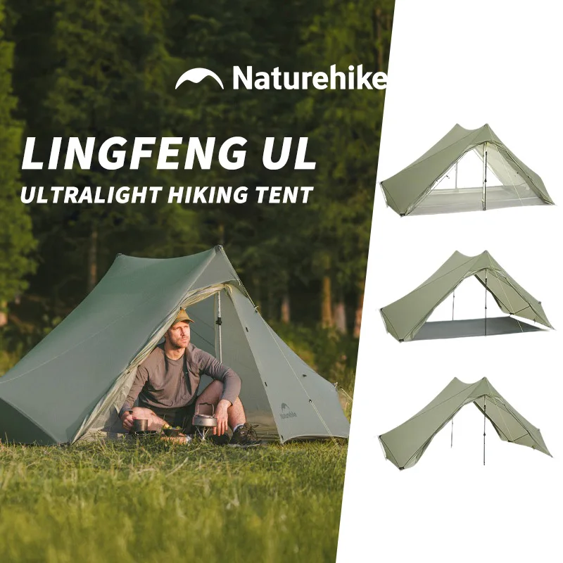 

Палатка Naturehike Ultra Light для походов, двухместная, для кемпинга на открытом воздухе, пирамидальная, из нейлона 15D, водонепроницаемая, портативная, для походов с рюкзаком, с ковриком