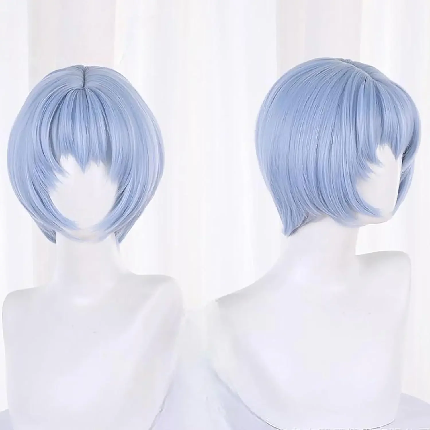 

Ayanami Rei Cosplay Wig Costume Wig Short Blue Anime Wig Ruri Asuka Ayanami Rei Wig Genesis Cosplay Anime Blue Wigs