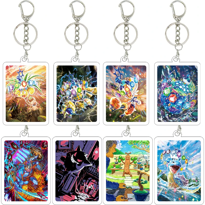 

Креативный акриловый брелок-подвеска с персонажами аниме: Эevee, Сквиртл, Бульбазавр, Генгар. Прозрачный декоративный кулон. Подарки для фанатов.