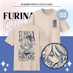 Impact Furina Shirt, Furina  Genshin Merch, Fontaine theme Merch, Gamer Shirt, Gifts Gamers, Hydro Archon, Focalors