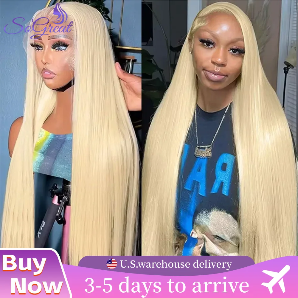 

SoGreat 613 Hd Парик Фронта Шнурка 13x6 Костные Прямые Парики Человеческих Волос 13x4 Парик Фронта Шнурка Медовый Блондин Парик Человеческие Волосы Бразильские Волосы