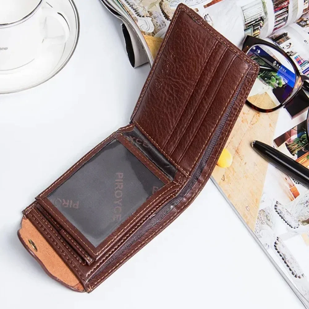 New Quality Guaranteed PU Leather Brand Men Wallets Design Short Small Male Purses Vintage Hasp Card Holder Carteras Casual