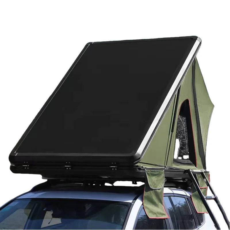 

Aluminum Roof Tent Outdoor Camping SUV Travel Speed Open Folding Triangle Design Hydraulic Automatic Car Tent Off-Road Car Tent