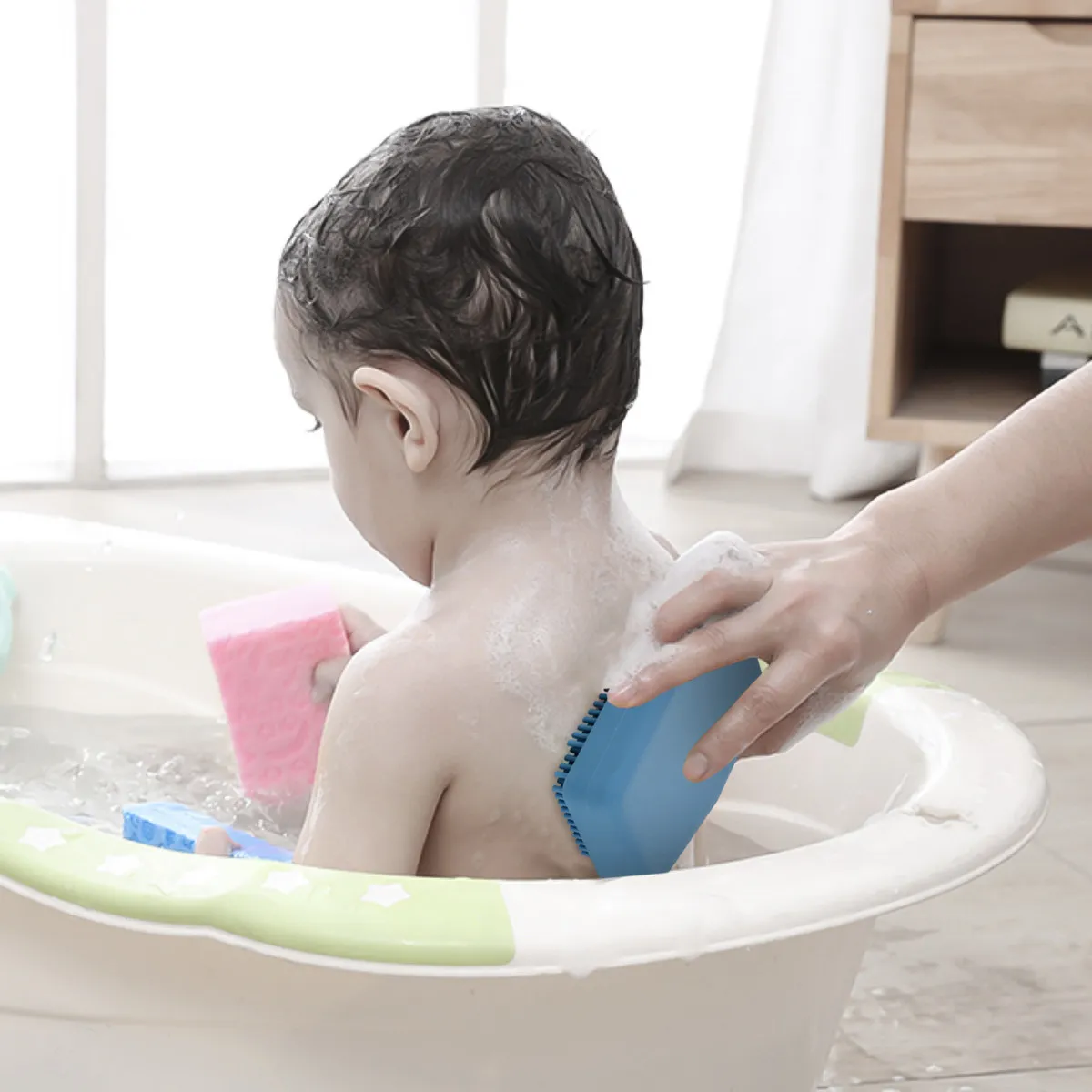 

Silicone Baby Bath Brush for Newborns and Toddlers Deep Cleansing Gentle Skin Massage Promotes Blood Circulation Safe Soft Body