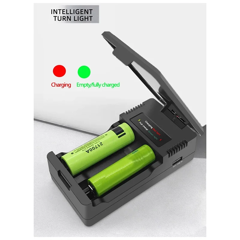 

WCS-18650 Battery Charger Multi Munctional Solar Type C Intelligent Lithium Battery Holder For 18650 Battery Boxs