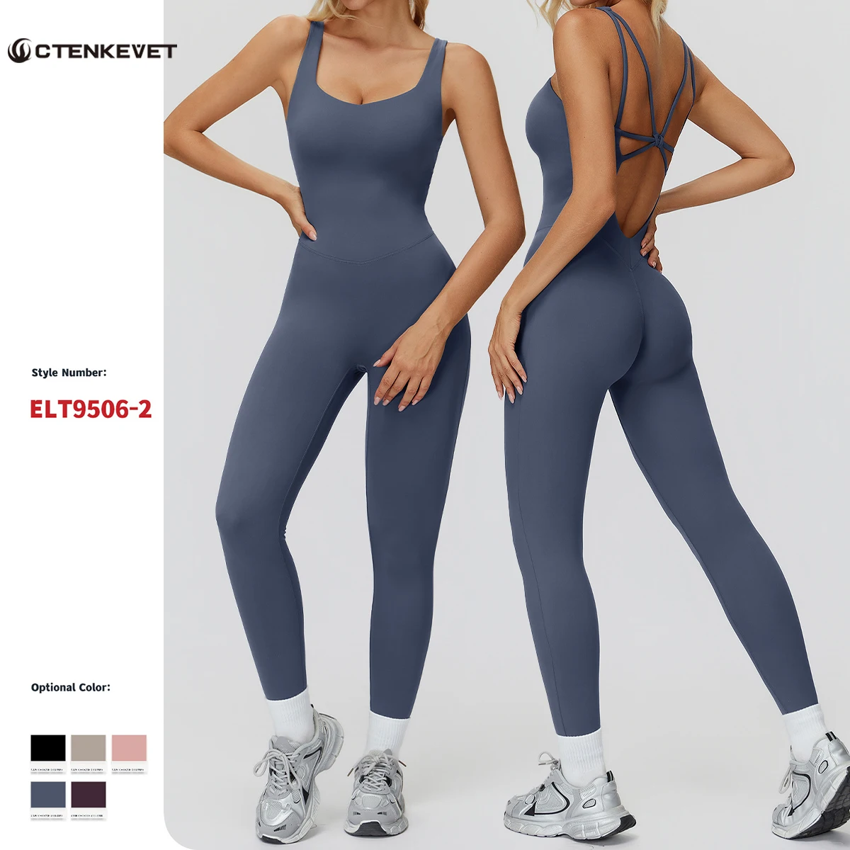 

Ctenkevet Autumn Women's One-Piece Yoga Suit Female Tight-Fitting Slimming Jumpsuit Woman Running Workout Fitness Clothing