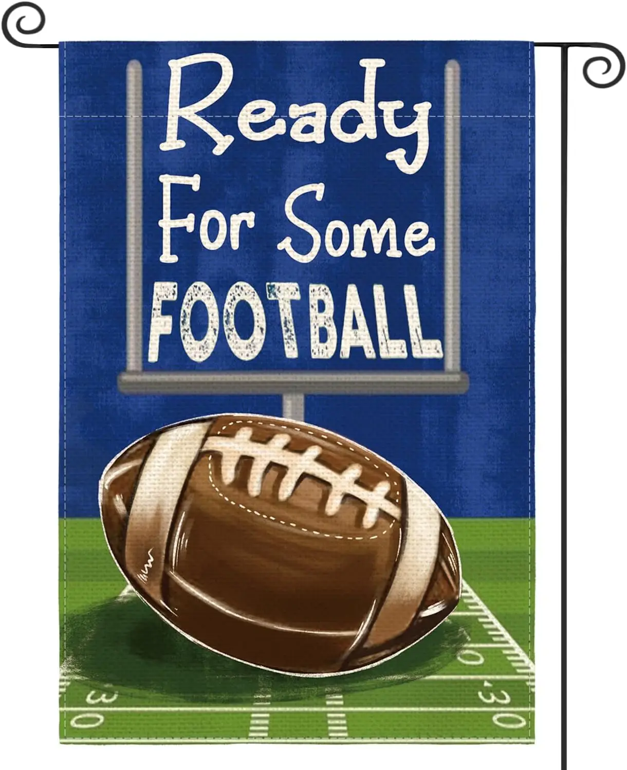 AVOIN colorlife Ready For Some Football Garden Flag 12 x 18 Inch Double Sided, Sports Game Yard Outdoor Flag XXP EEU SSL