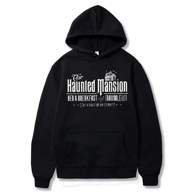 

Autumn Winter Fleece Pullover The Haunted Mansion Sweatshirt Halloween Sweatshirt The Haunted Mansion Halloween Unisex Hooded