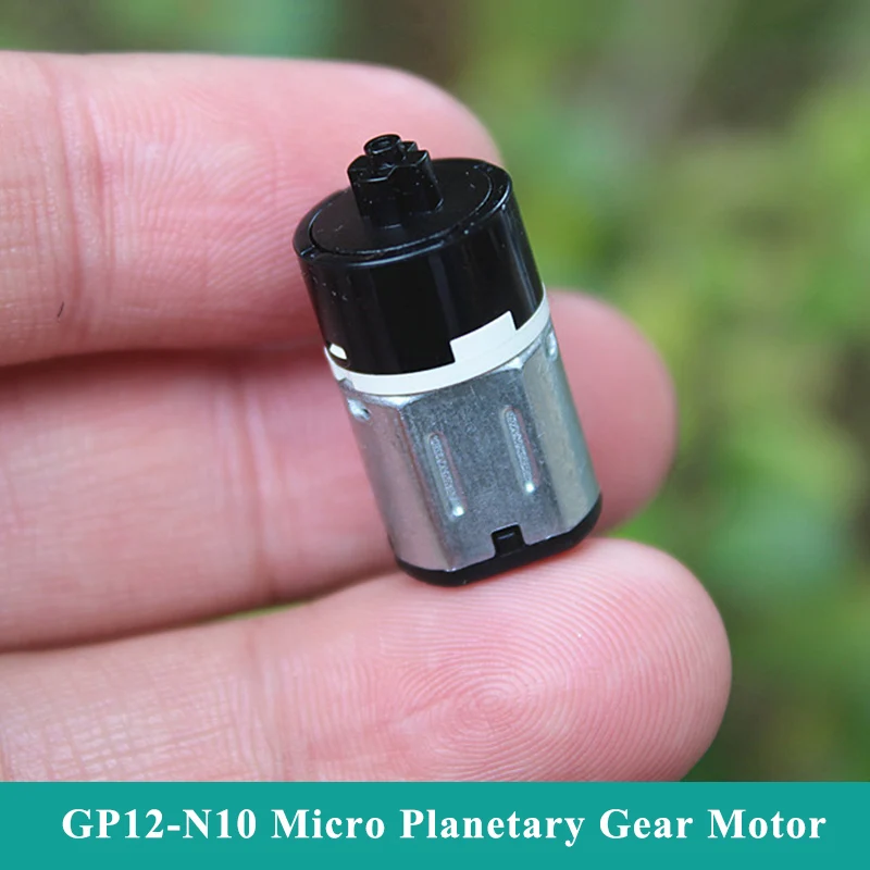 Micro N10 Planetary Gear Motor Mini 12mm Gearbox Reduction Geared Motor DC 3V-6V 5V 140RPM Cross Shaft DIY Robot Lock Toy Model