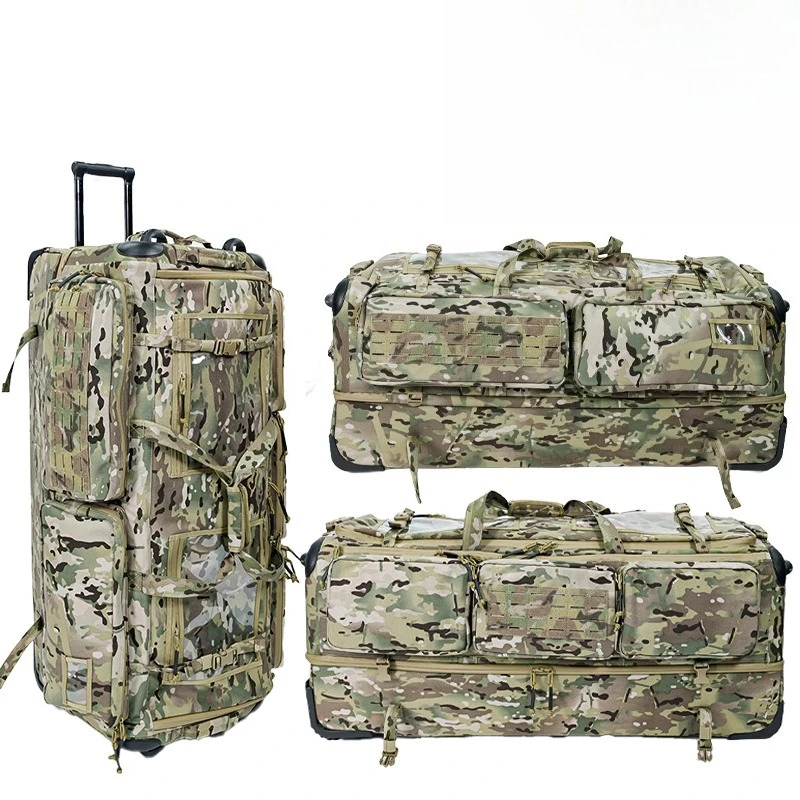 Outdoor tactical trolley case 511 The same portable heavy-duty roller trolley case, military fan equipment storage suitcase