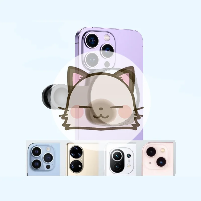 Smartphone Camera Mirror Reflection Clip Kit Portable Mobile Phone Camera Mirror Clip With Storage Bag Phone Rear Selfie Mirror