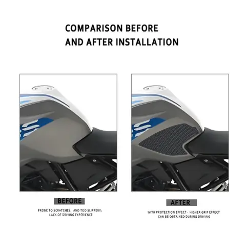 मोटरसाइकिल सहायक उपकरण BMW G310GS G310 G 310 GS 310GS के लिए नॉन-स्लिप साइड फ्यूल टैंक स्टिकर पैड रबर स्टिकर 10 best sales जी310 - №3