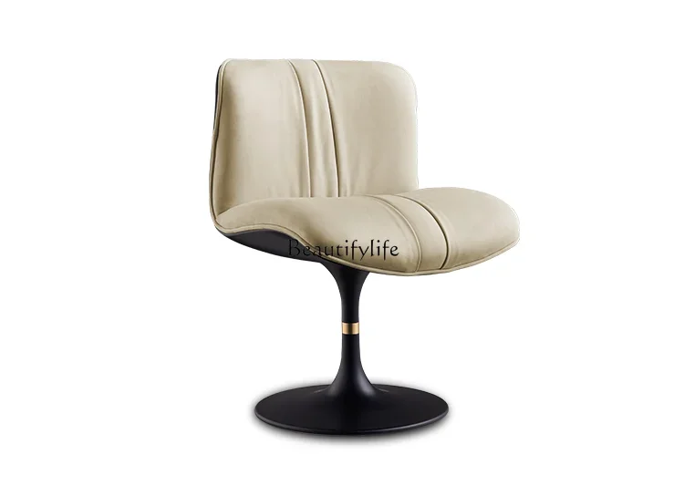 

Italian light luxury modern leisure chair small apartment restaurant household premium backrest chair