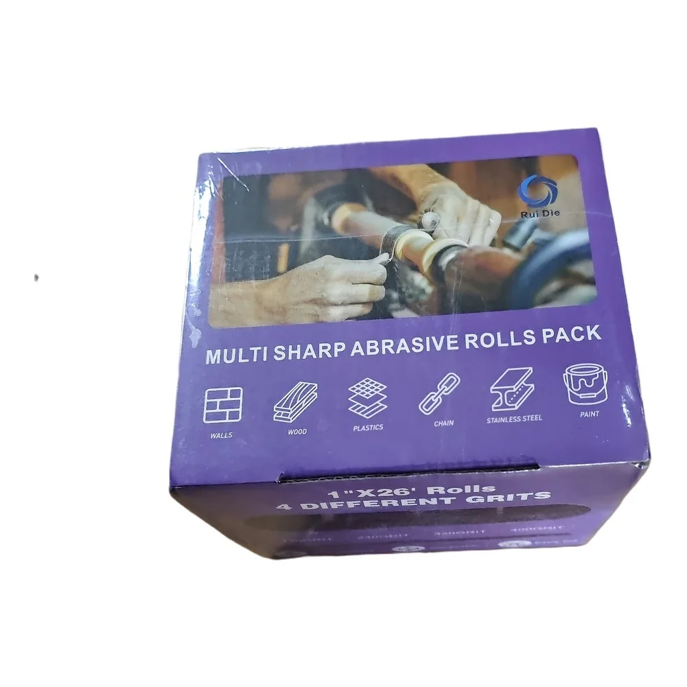 Aluminum Oxide Sanding Belt Roll 25mm for Surface Preparation Tasks Nylon Cloth Backing 8m Continuous Roll Format
