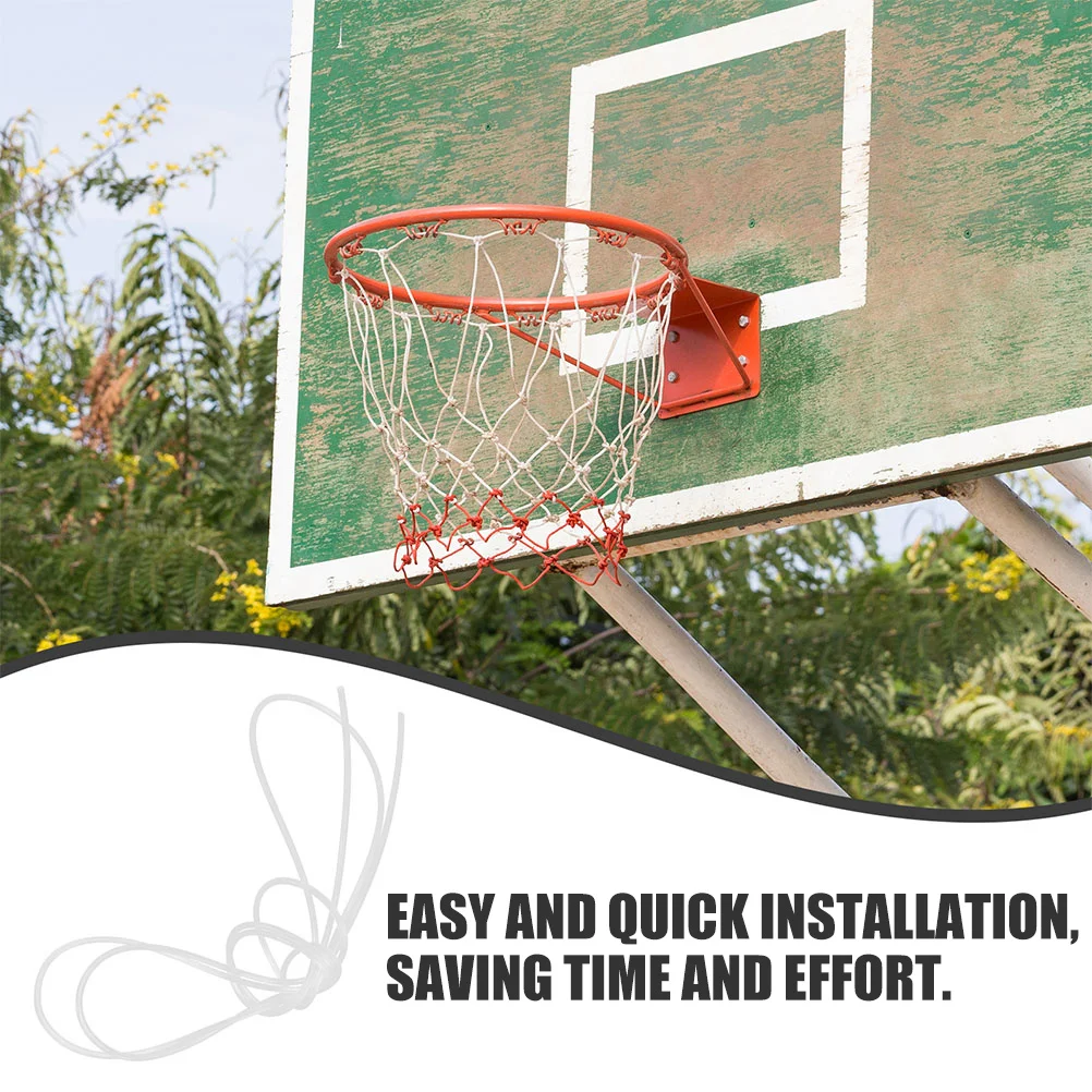 2Pcs Basketball Net String Nylon Langlebig Threading Seil Befestigungs Schnur für Hoop Net Ersatz Netting Zubehör Outdoor Indoor