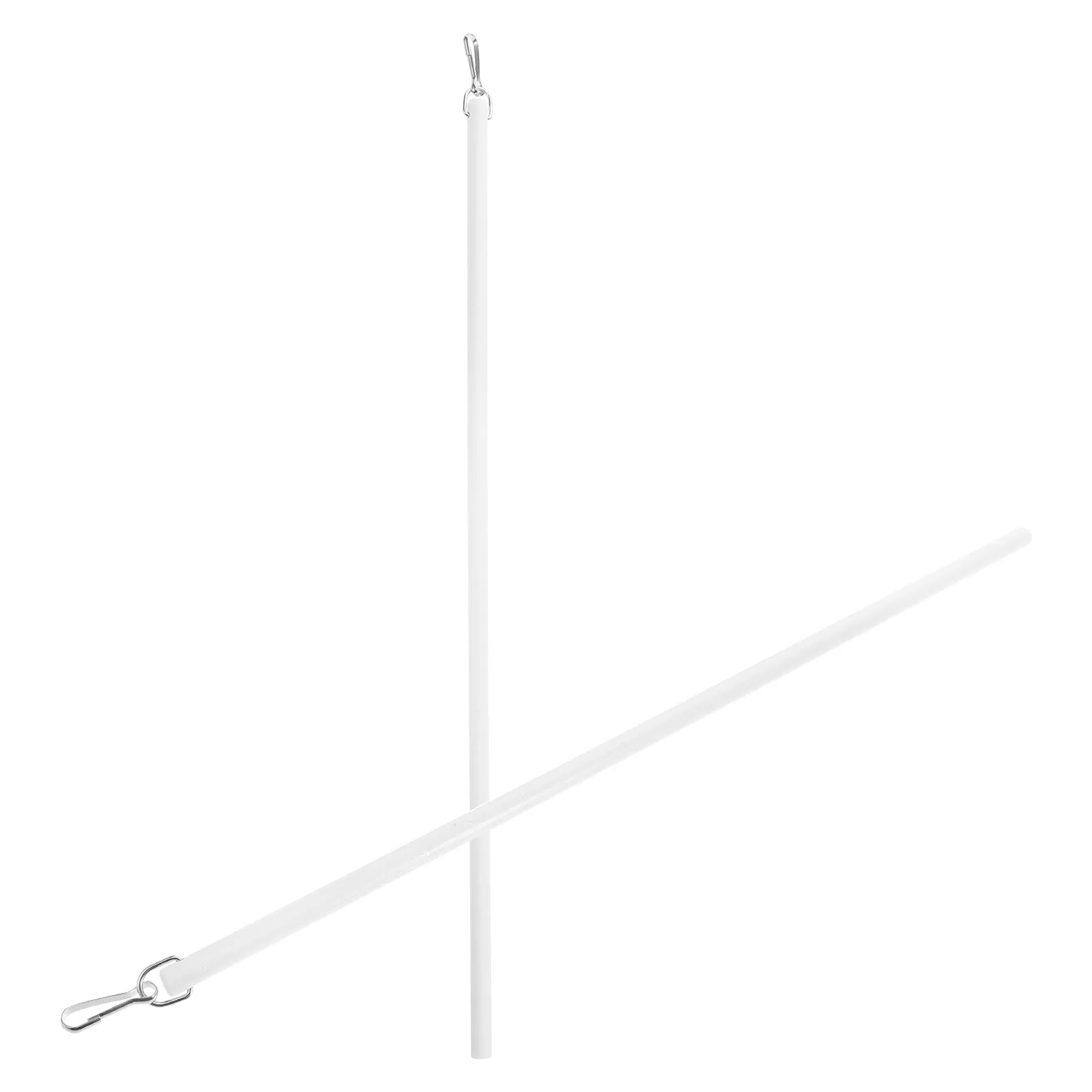 2Pcs 43Cm Acrylic Curtain Pull Rods Clear Drapery Pull Wands Effortless Silent Operation Portable Compact Design for Curtains