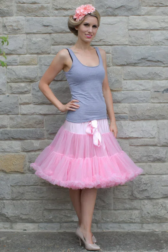 Mini jupe de ballet en mousseline de soie à volants pour femmes, jupon adulte, costume d'été, jupes tutu, S, M, L