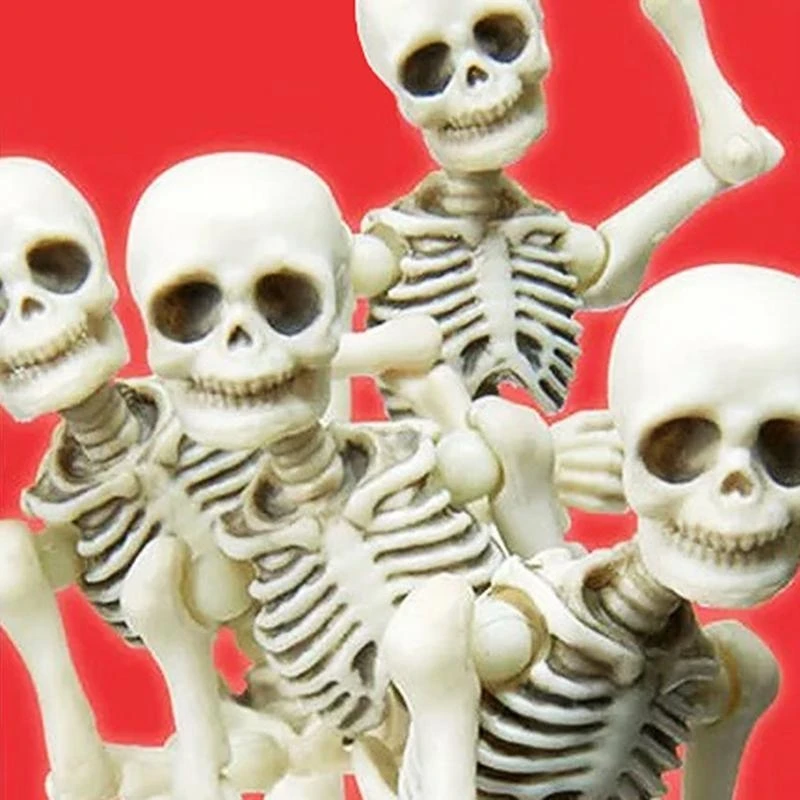 

Skeleton Model Figurine for Doll Action Figure Halloween Decoration Indoor Moveable Joint Skeleton for Doll Haunted Hous 15UB