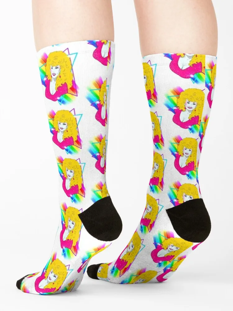 Rainbow Dolly (smaller) Socks custom anti slip football man anime Socks Men's Women's