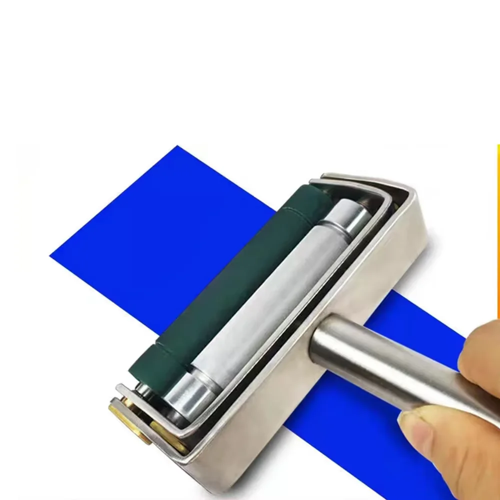 Hand Ink Proofer Manual Color Wheel 300 Line Hand Metal Roller Rubber Roller Anilox Roller for Gravure Flexgraphic and Coating