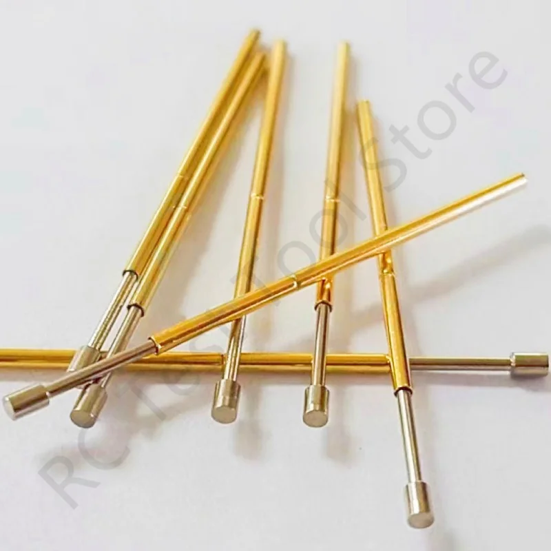 100PCS PL75-G2 Spring Test Probe Pogo Pin Spring Test Pin Length 33.35mm Needle Dia 1.02mm Test Probe Head Dia 1.30mm PL75-G