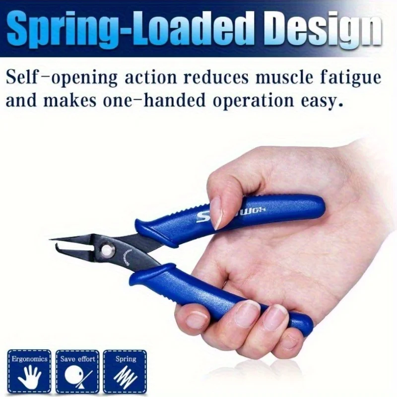 Jump Ring Pliers Split Ring Opener Tool with Ergonomic Grip Stainless Steel Jewelry Making Kit for Crafting Repair Accessories