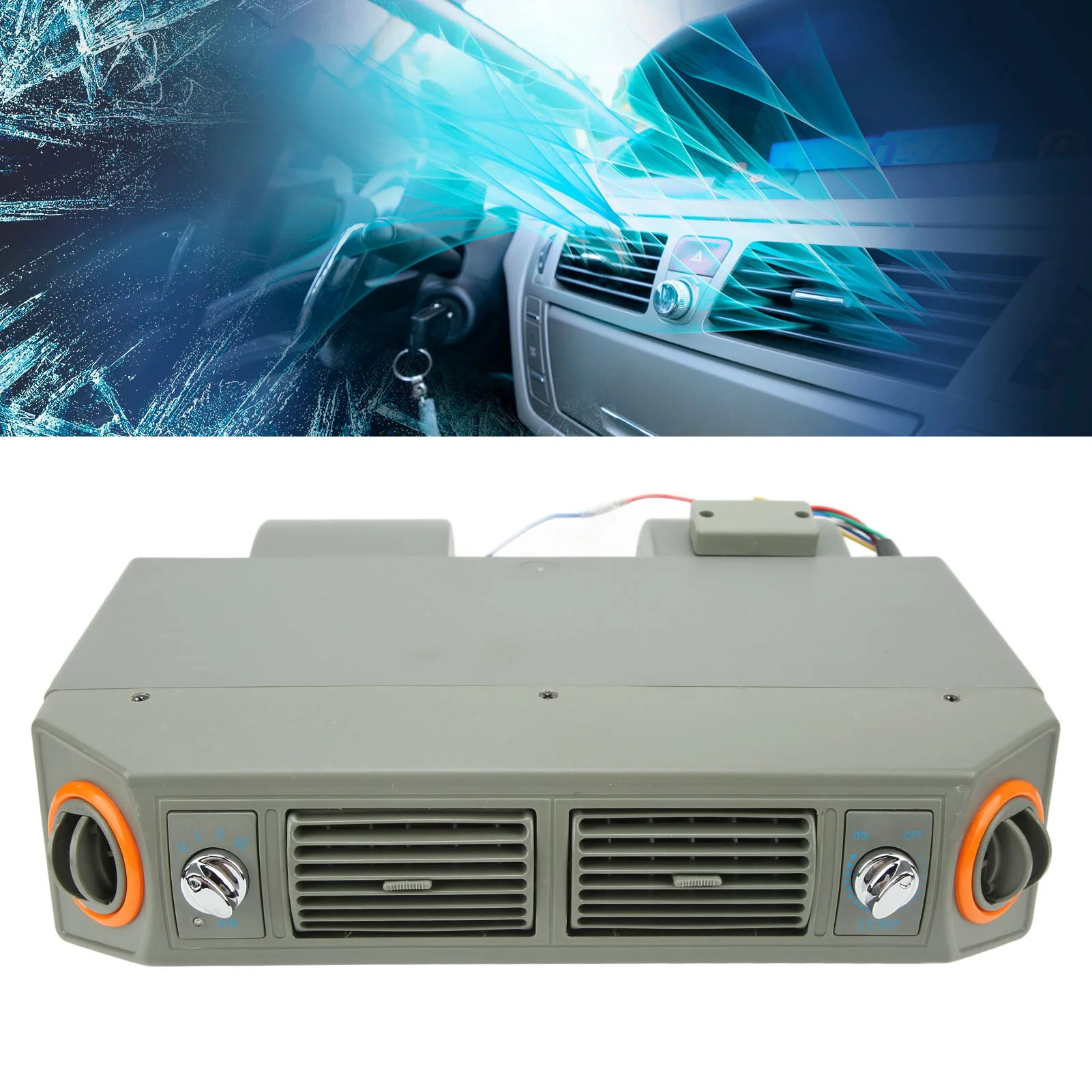 

AC Compressor System High Airflow ABS Plastic Air Conditioning Evaporator Assembly 3 Speed for RVs for Cars for Campers
