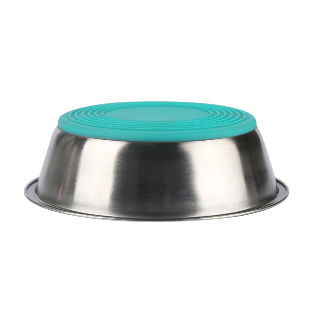 

Pet Feeder Bowl Anti Slip Dog Cat Stainless Metal Biting Resistant Safe Easy Clean Water Food Container