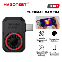 Habotest HT820 256*192 Android Type-C Thermal Imager 25Hz for Solar Panel Power Device Fault Detec Mobile Thermal Imaging Camera