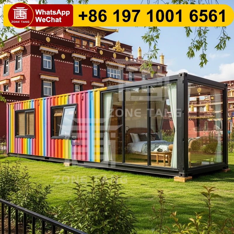 

Flat Pack Homes Outdoor Garden House Eco-Friendliness Prefabricated Holiday Home Luxury Modern High Quality Customize Design